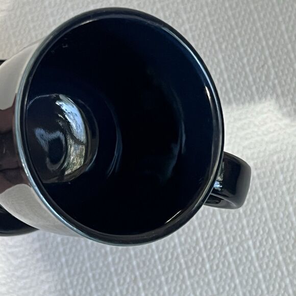 VINTAGE Cobalt Blue Ceramic Pedestal Expresso Coffee Mug Cup Set Of 4 Round - Picture 5 of 17